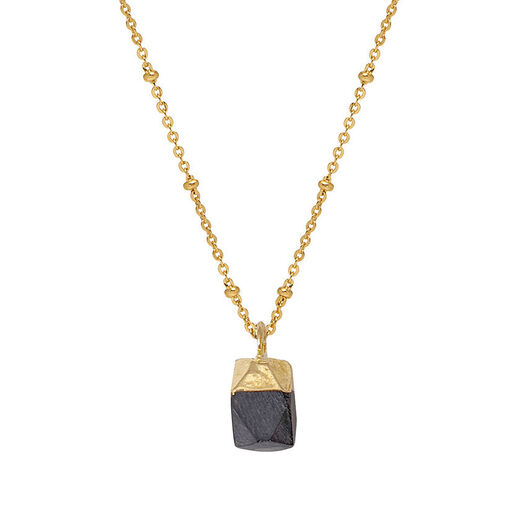 Black onyx pendant necklace by Mirabelle